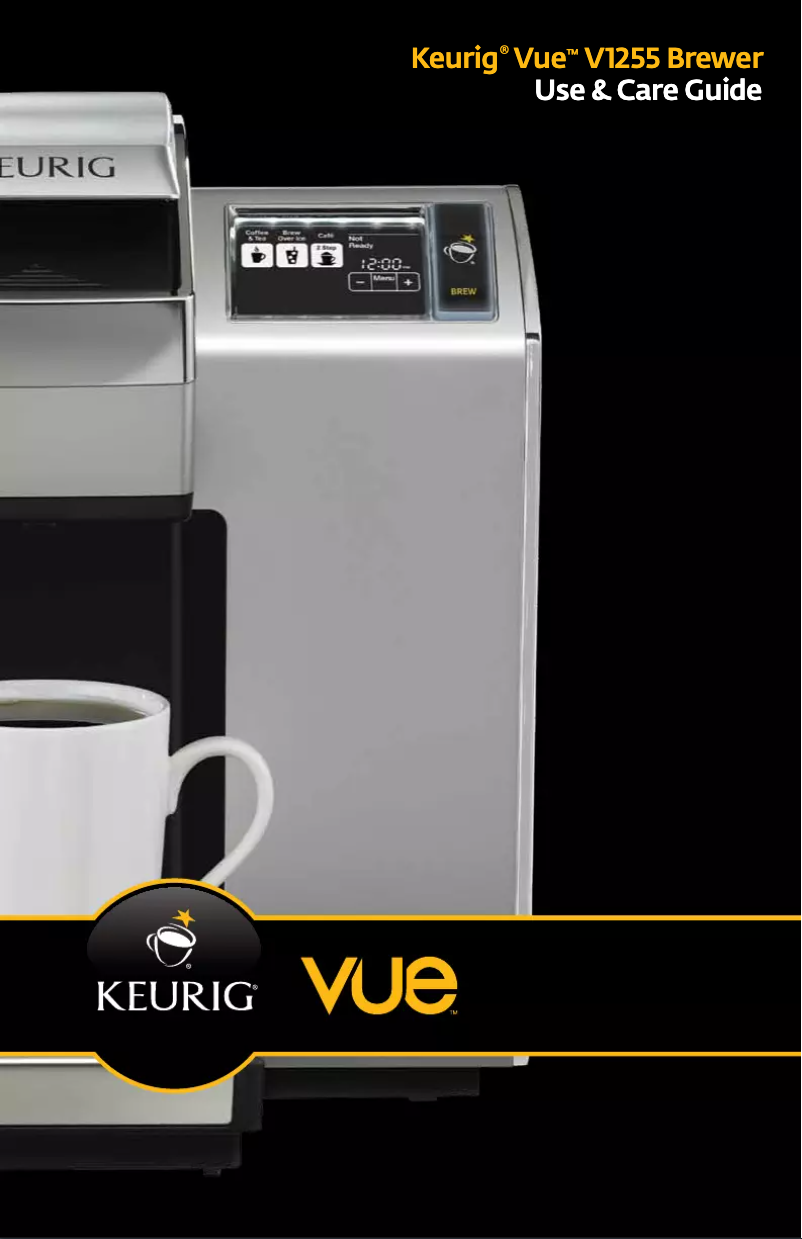 First page image of the manual for Vue V1255