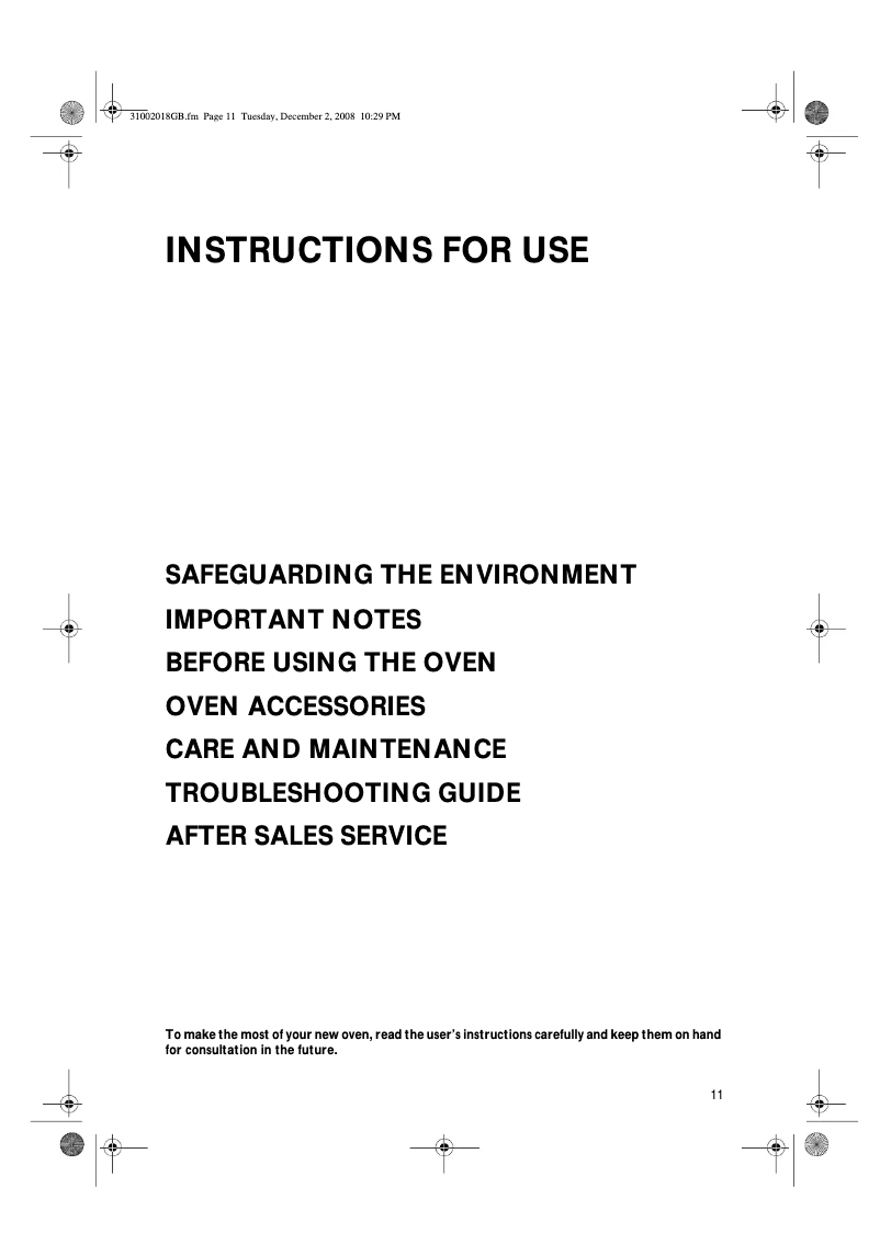 Page 1 of the manual User Manual Whirlpool AKZ 454 WH