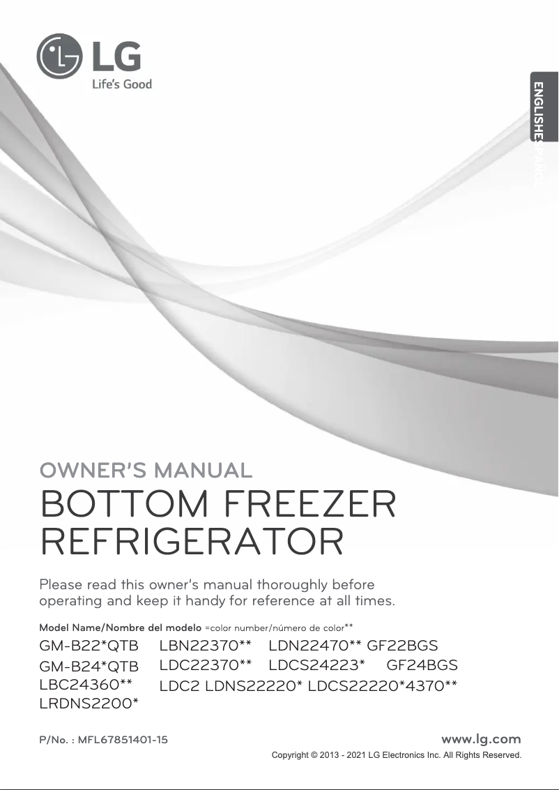 First page image of the manual for GB24BGS