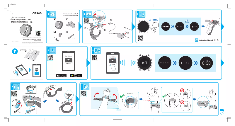Page 1 of the manual User Manual Omron HeartGuide