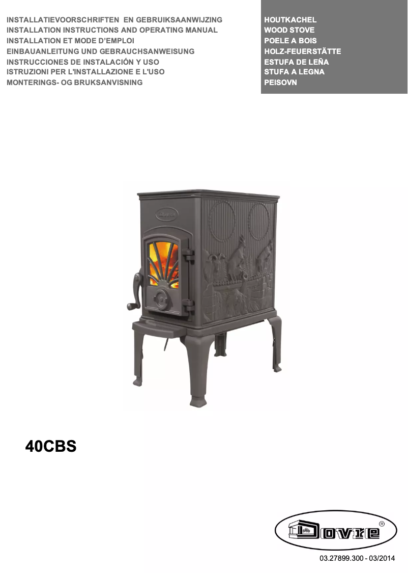 First page image of the manual for 40CBS