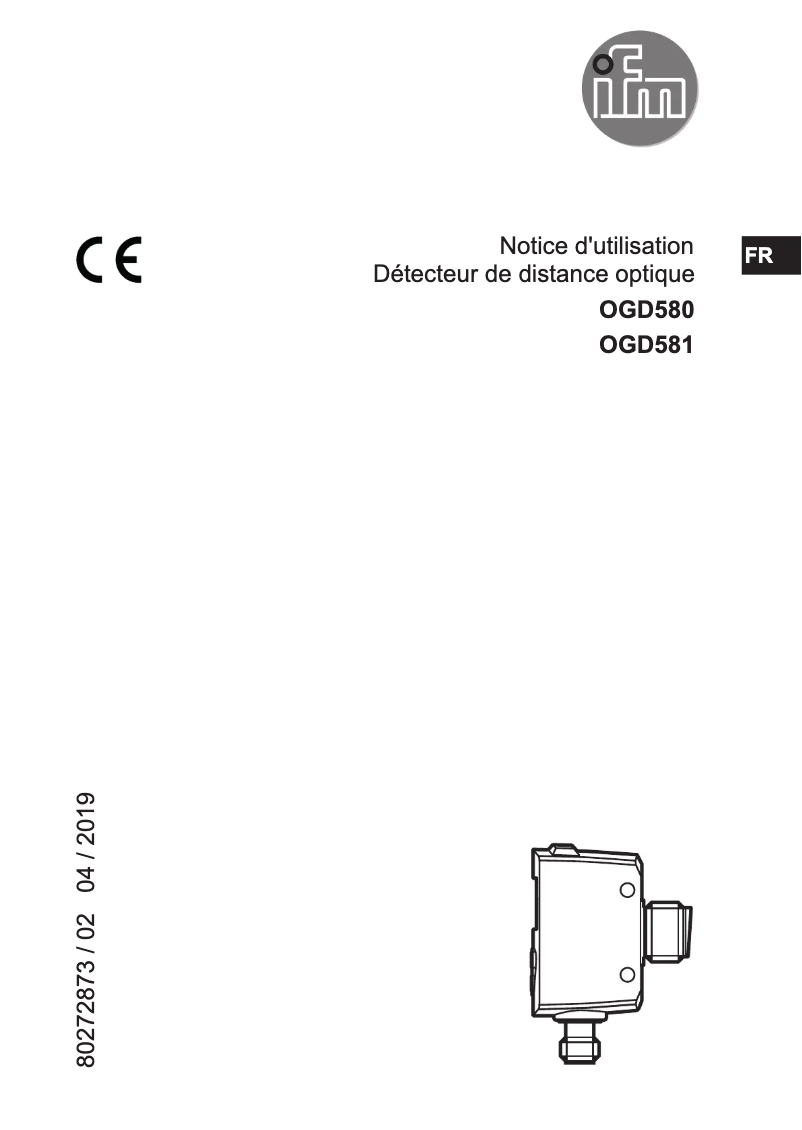First page image of the manual for OGD580