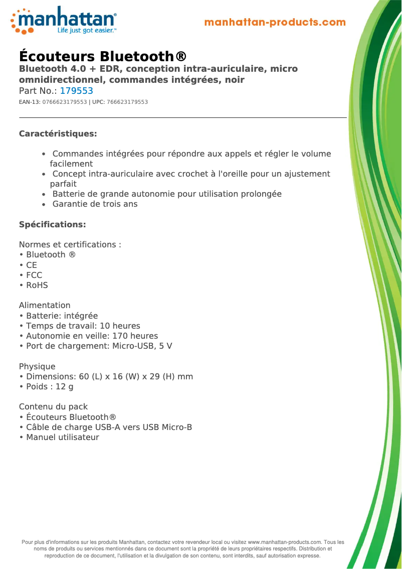 First page image of the manual for 179553