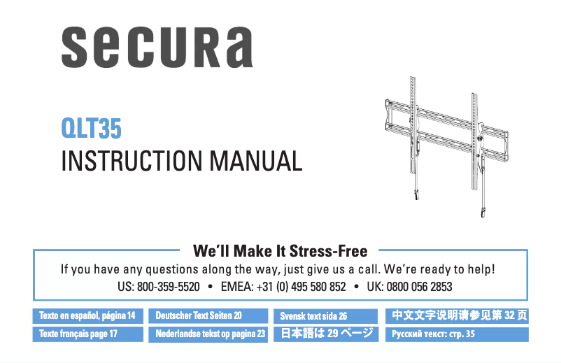 Page 1 of the manual Installation Guide Secura QLT35
