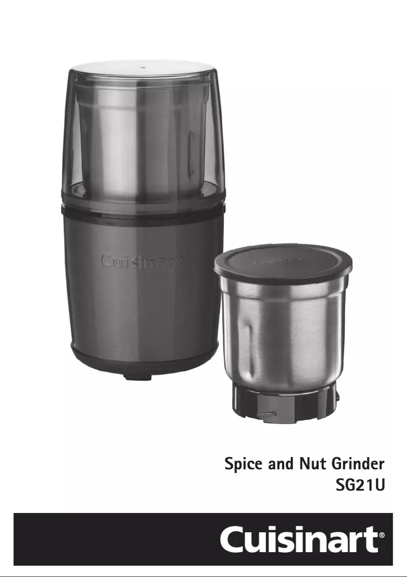 First page image of the manual for SG21U