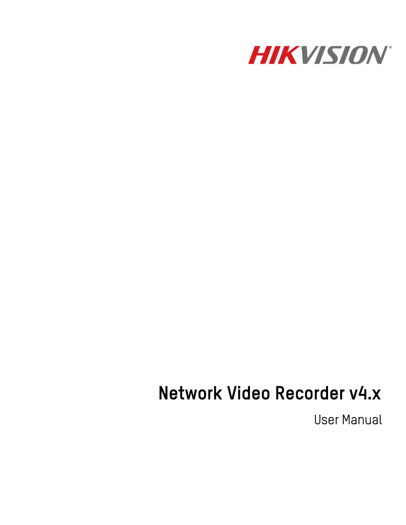 Page 1 of the manual User Manual Hikvision DS-9632NI-I8