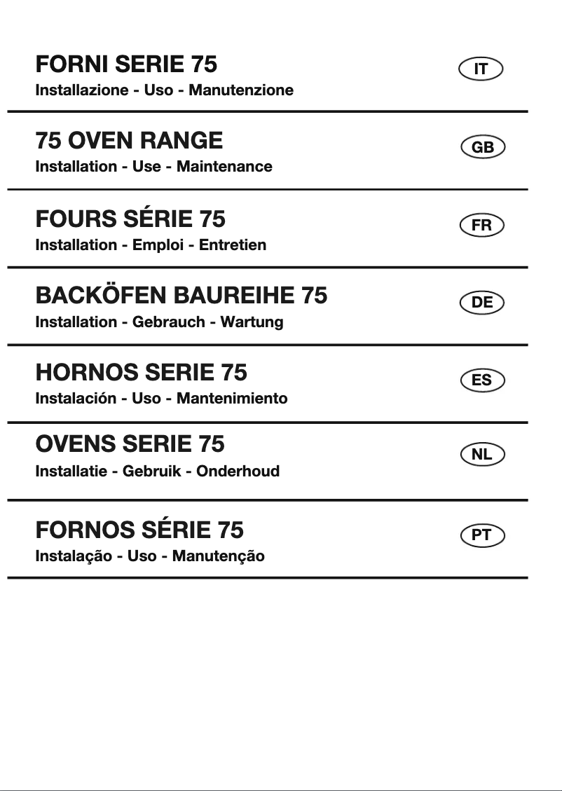 First page image of the manual for FUTO 7509 MT IX
