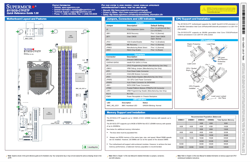 Page 1 of the manual User Manual Supermicro SuperBlade SBI-4119MG-X
