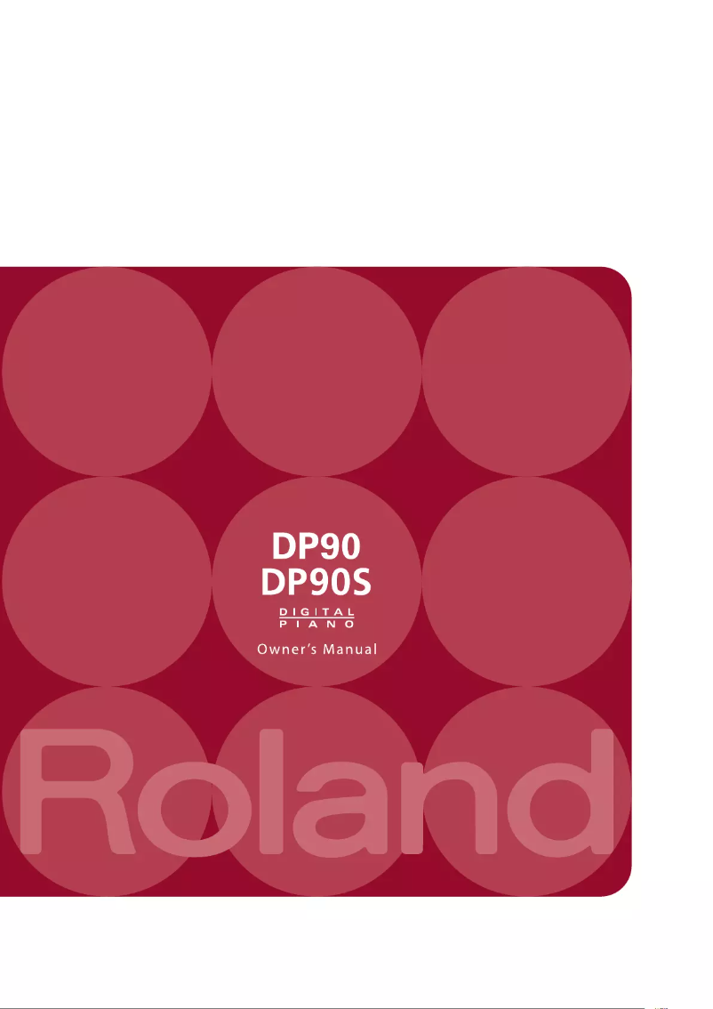First page image of the manual for DP90S