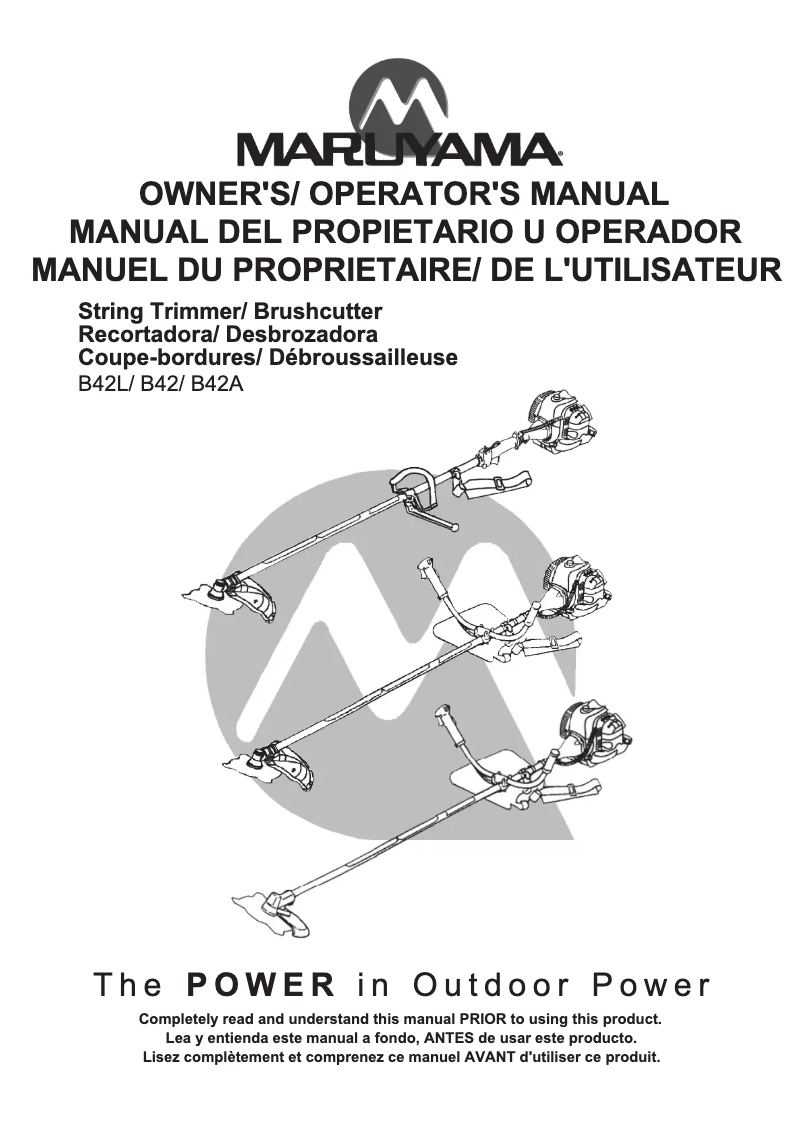 First page image of the manual for B42L