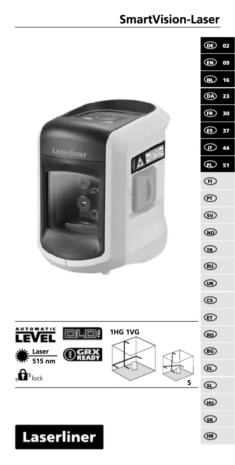 Page 1 de la notice Manuel utilisateur Laserliner SmartVision