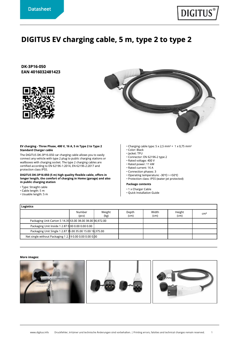 First page image of the manual for DK-3P16-050