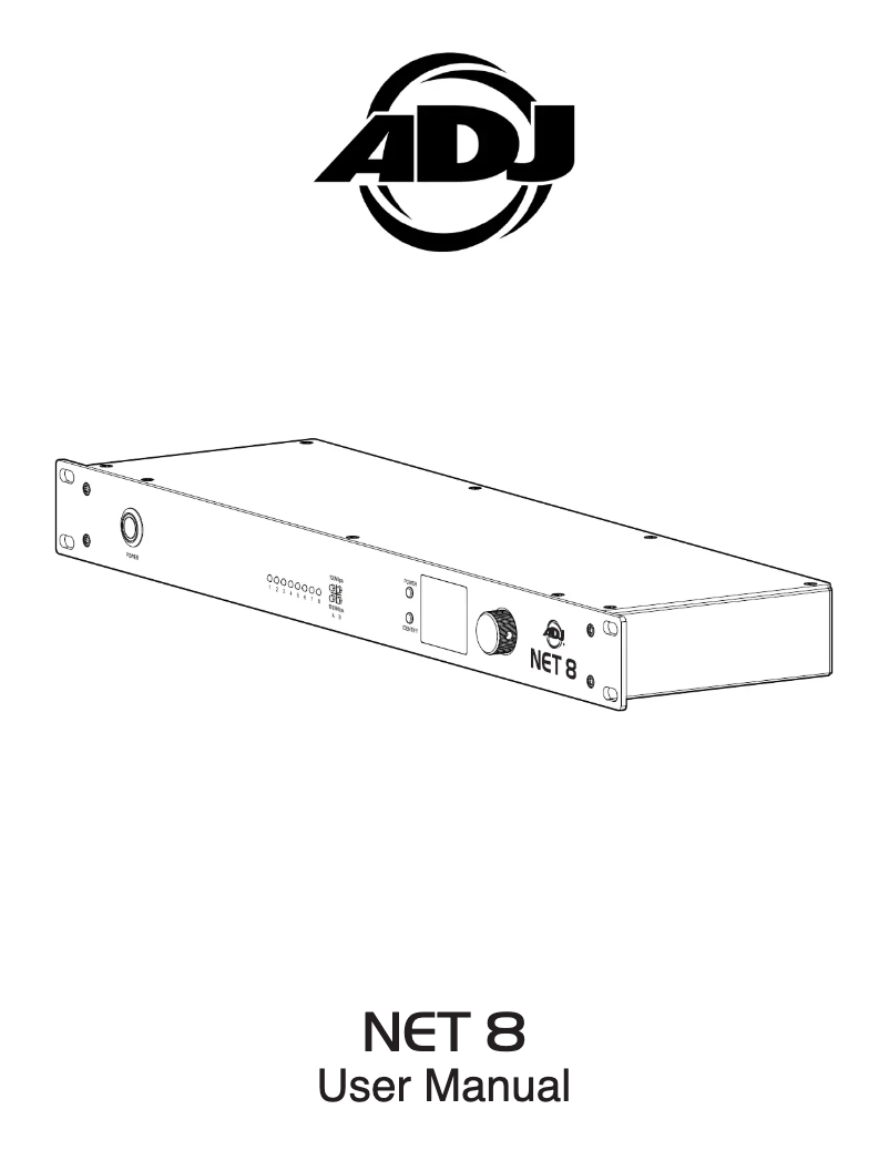 First page image of the manual for NET 8