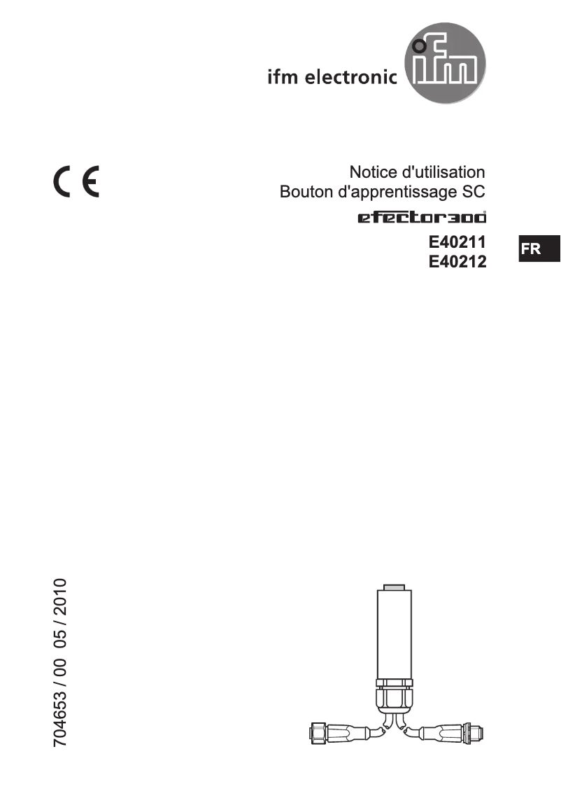 Page 1 of the manual User Manual IFM E40211