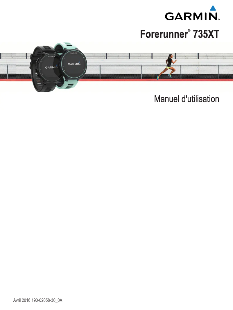 Page 1 of the manual User Manual Garmin Forerunner 735XT