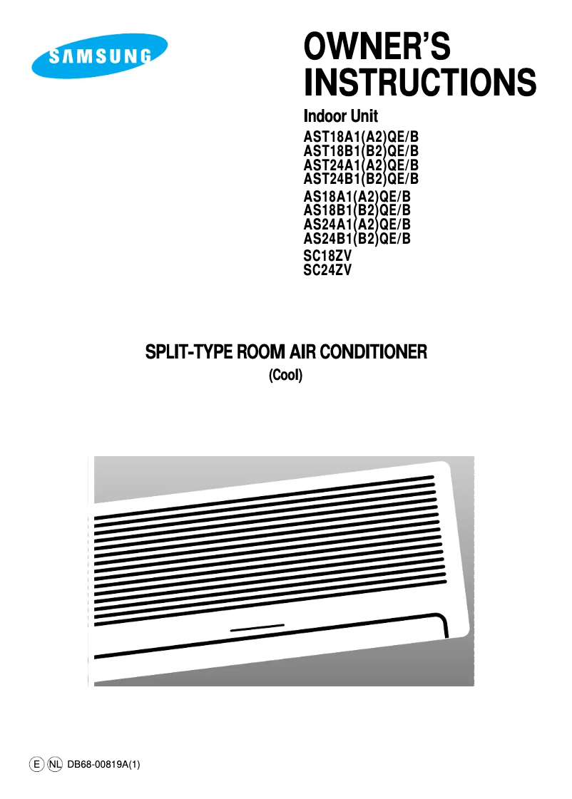 Page 1 of the manual User Manual Samsung AST24A2QE
