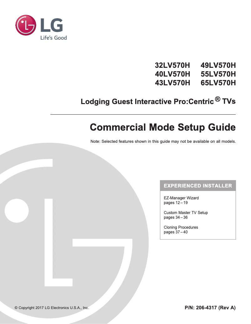 Page 1 of the manual User Manual LG 65LV570H