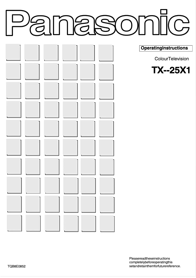First page image of the manual for TX-25X1