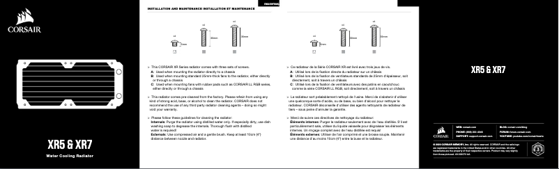 First page image of the manual for Hydro XC9 RGB