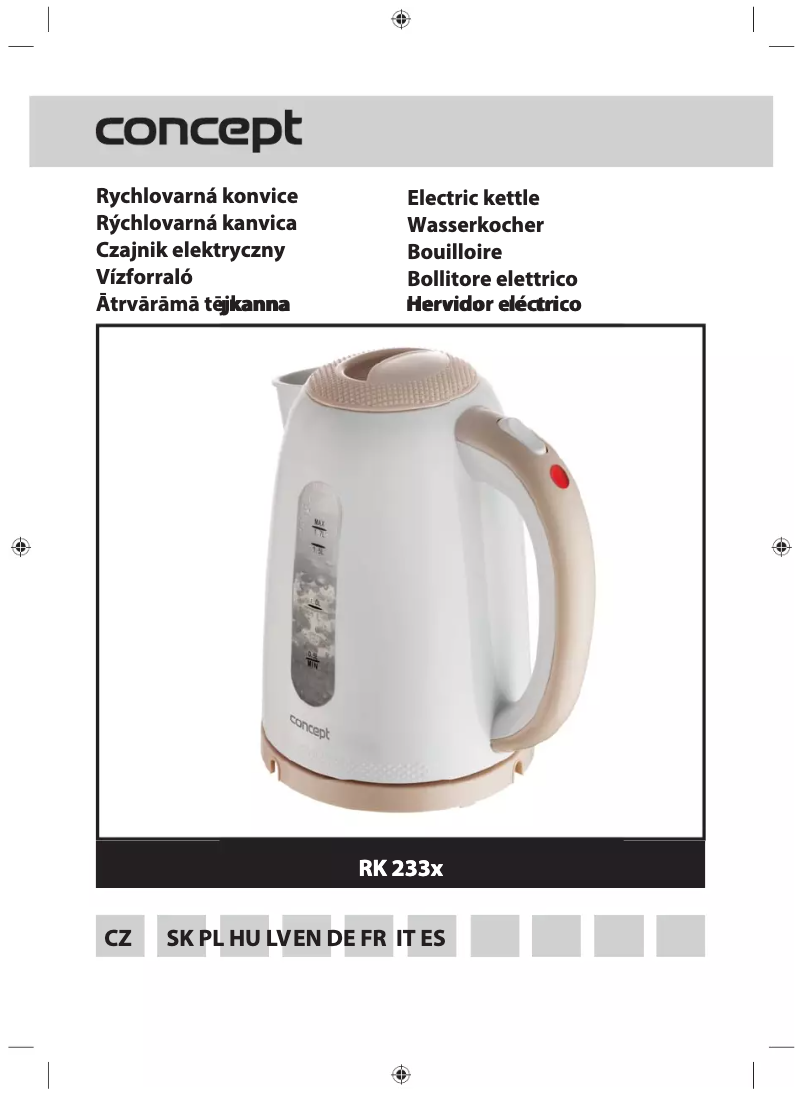 Page 1 of the manual User Manual Concept RK2334