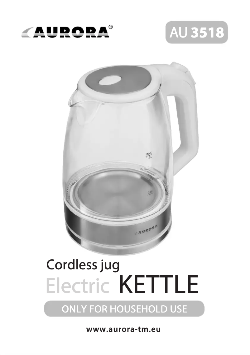 First page image of the manual for AU 3518