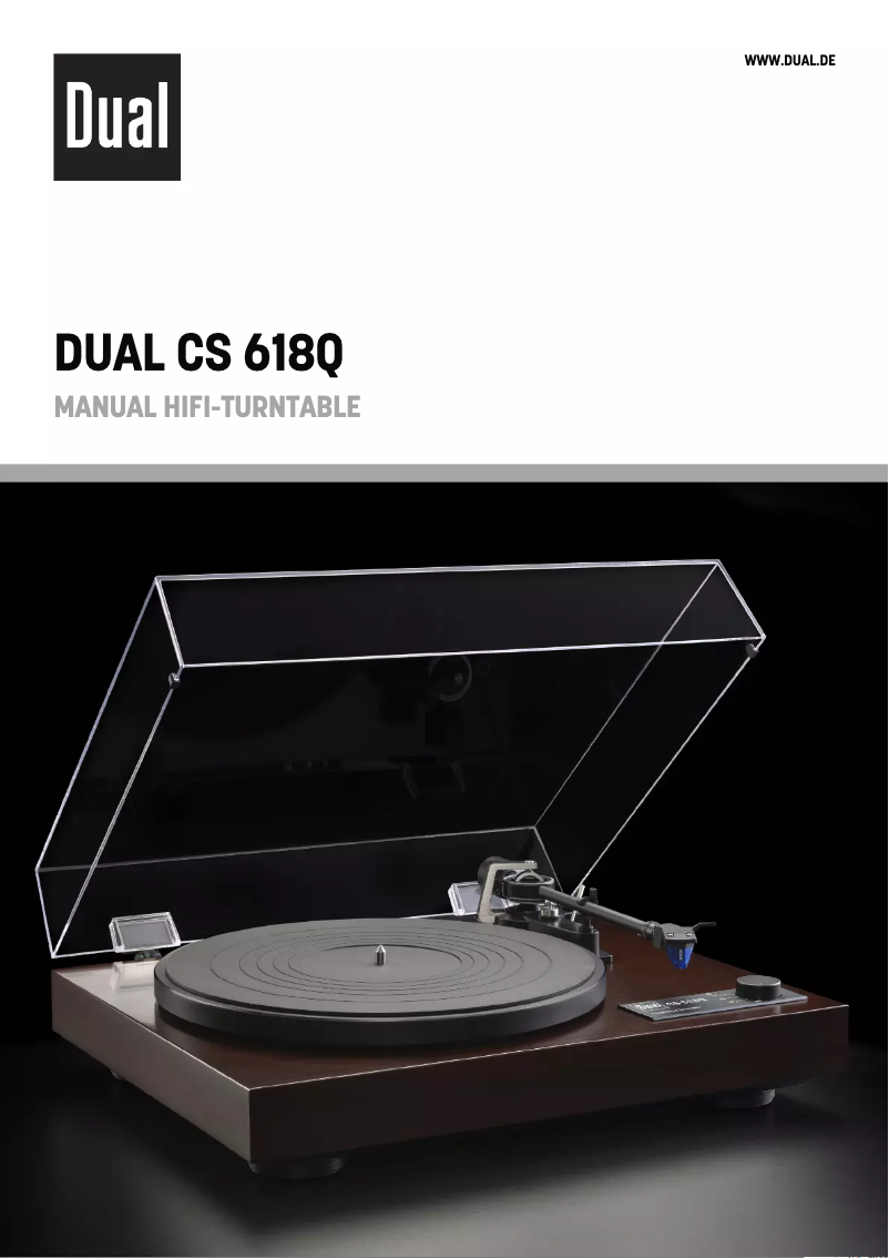 Page 1 of the manual Brochure Dual CS 618Q