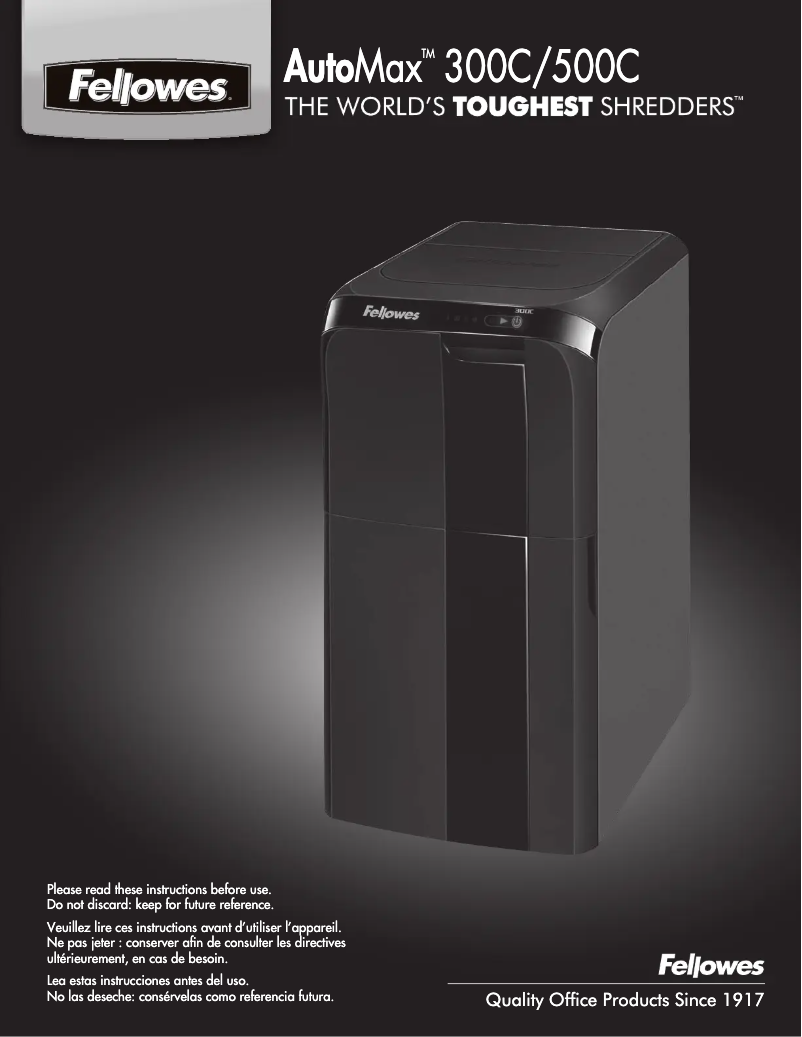 First page image of the manual for AutoMax 300C