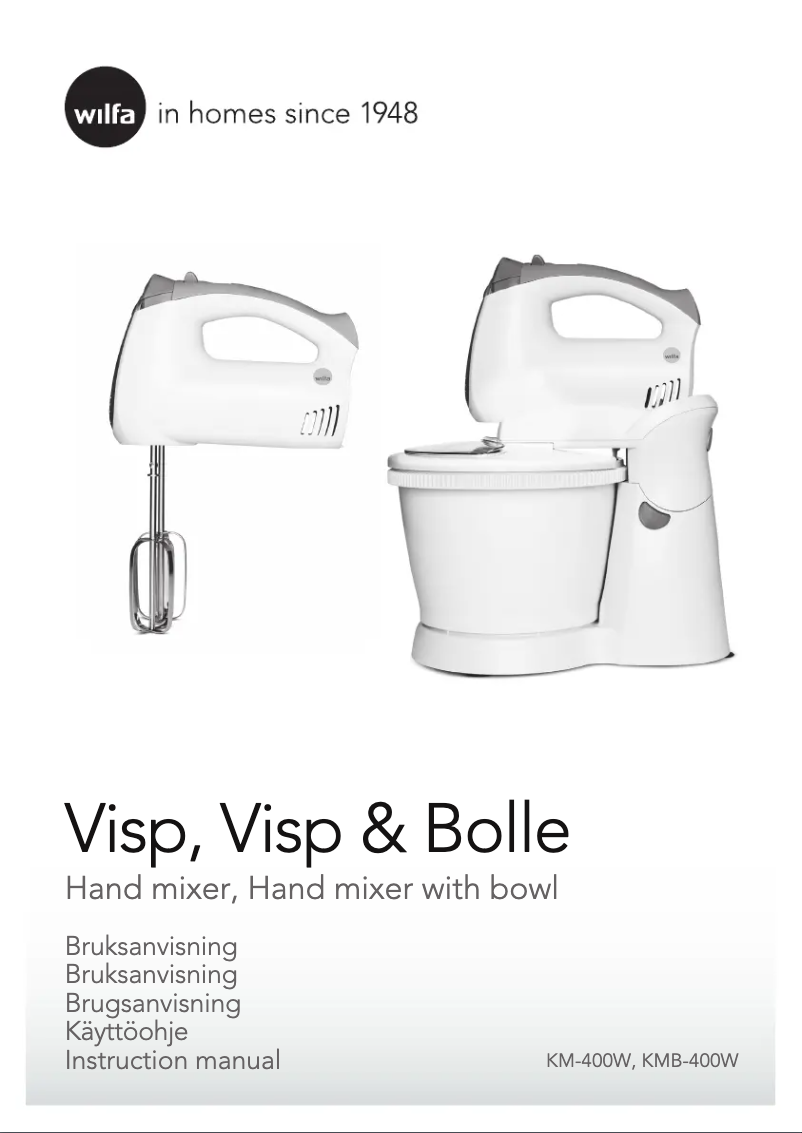 First page image of the manual for KM-400