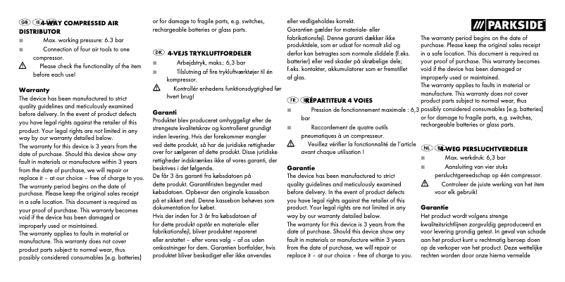 First page image of the manual for HG03176A