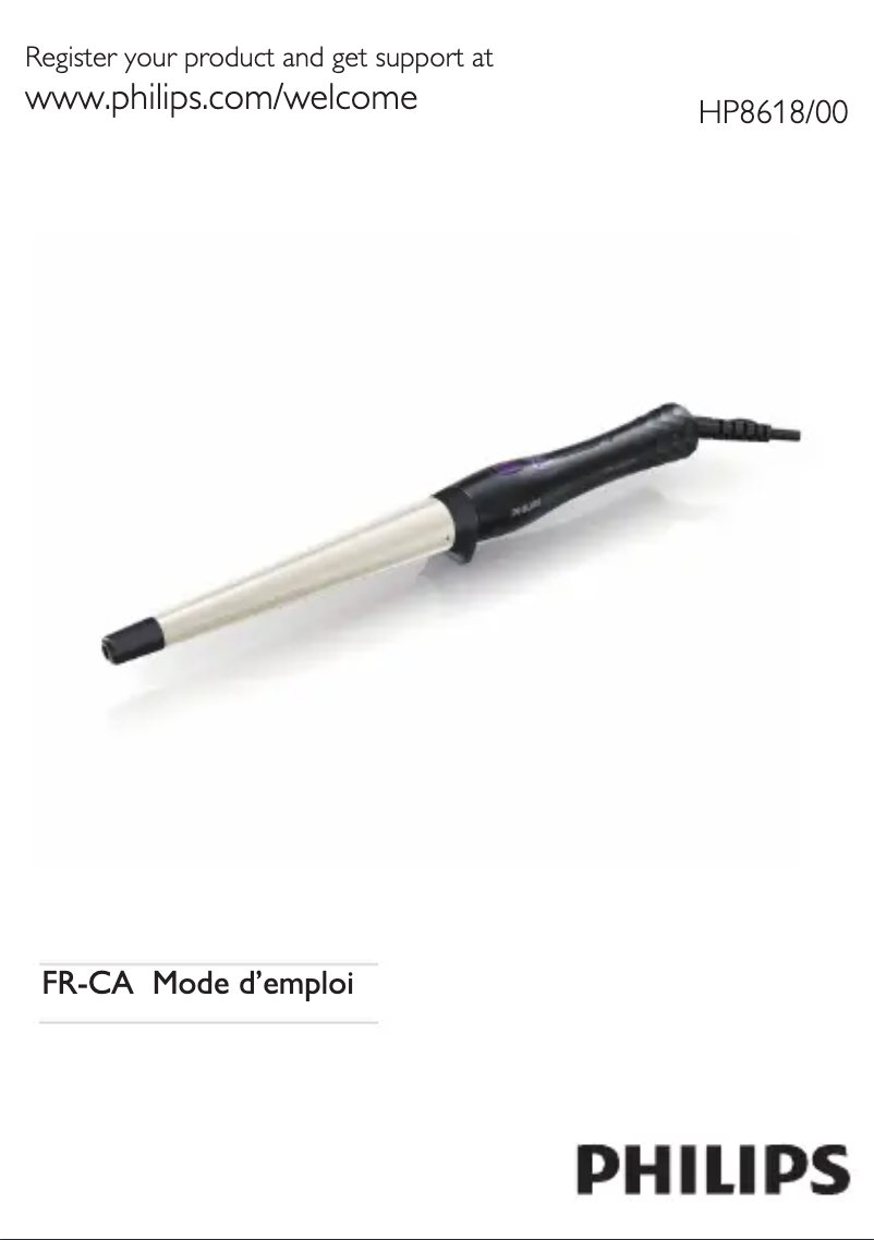 First page image of the manual for HP8618