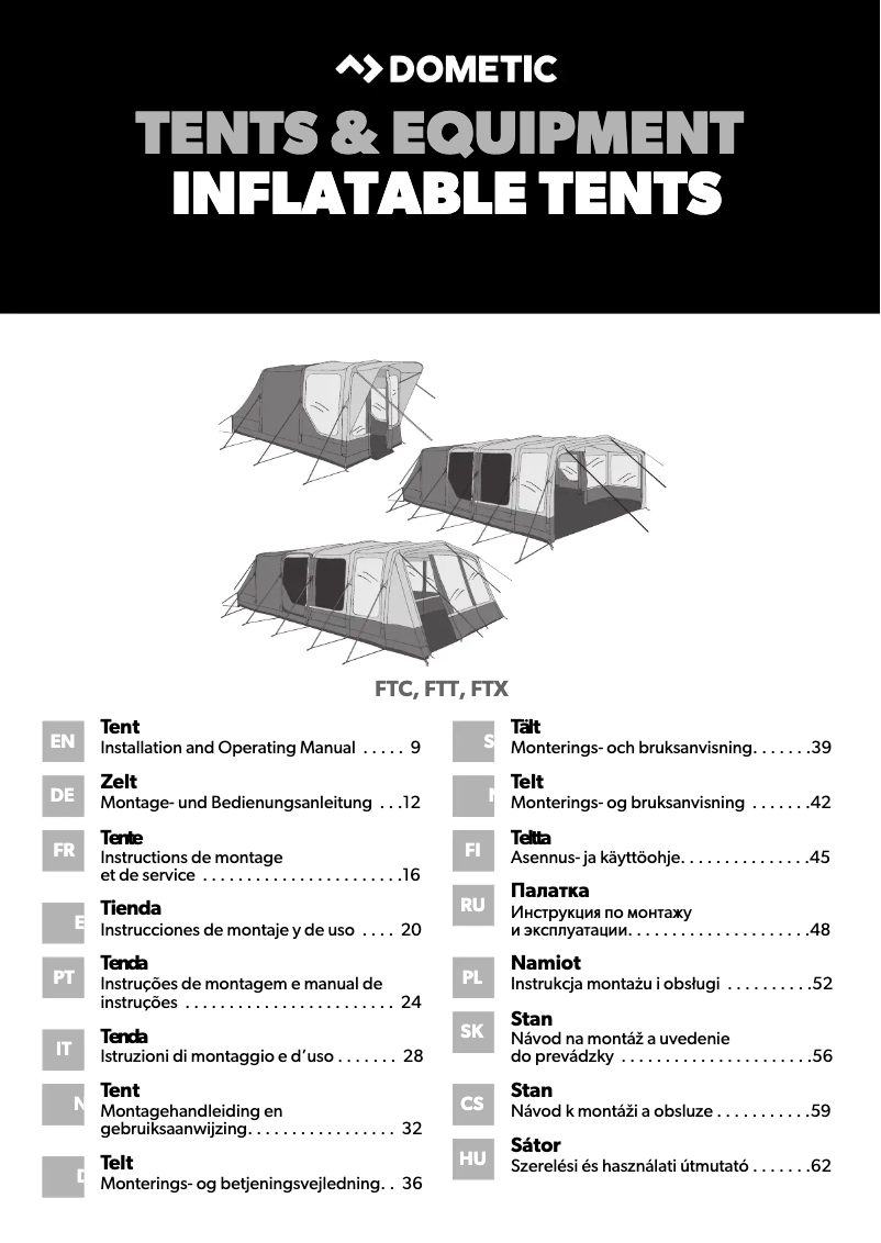 First page image of the manual for Rarotonga FTT 601