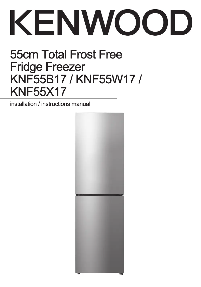 First page image of the manual for KNF55B17
