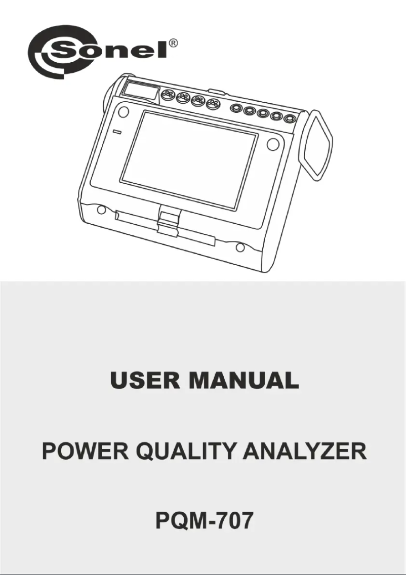 First page image of the manual for PQM-707