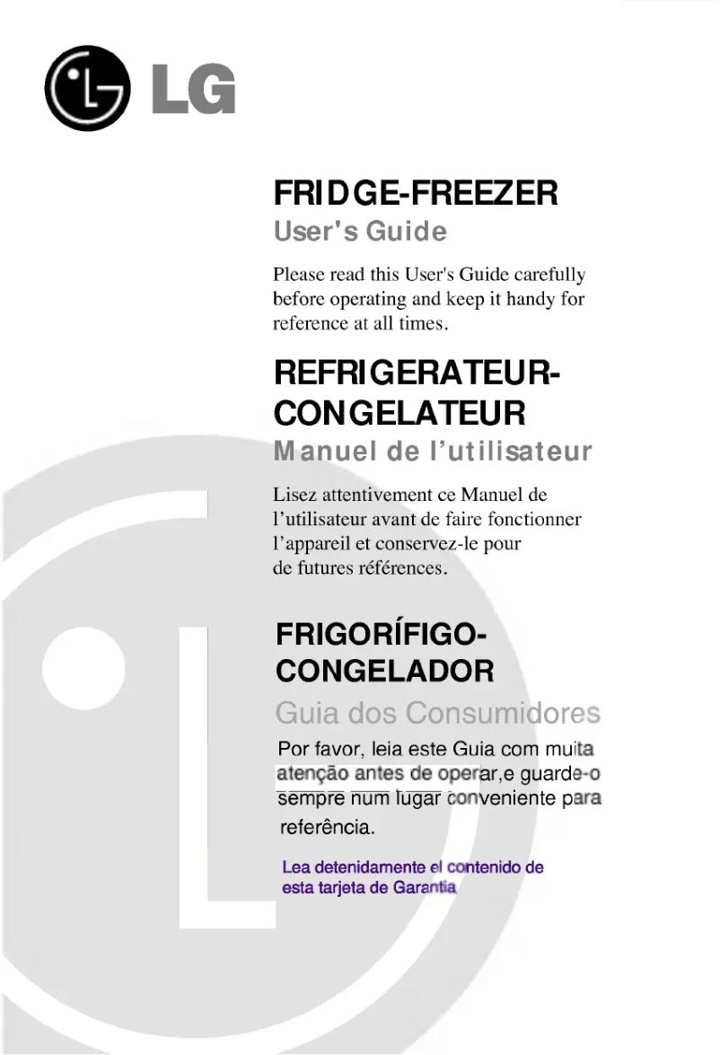 First page image of the manual for GC-204SQ