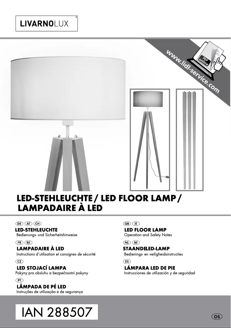 Page 1 of the manual User Manual Livarno Lux IAN 288507