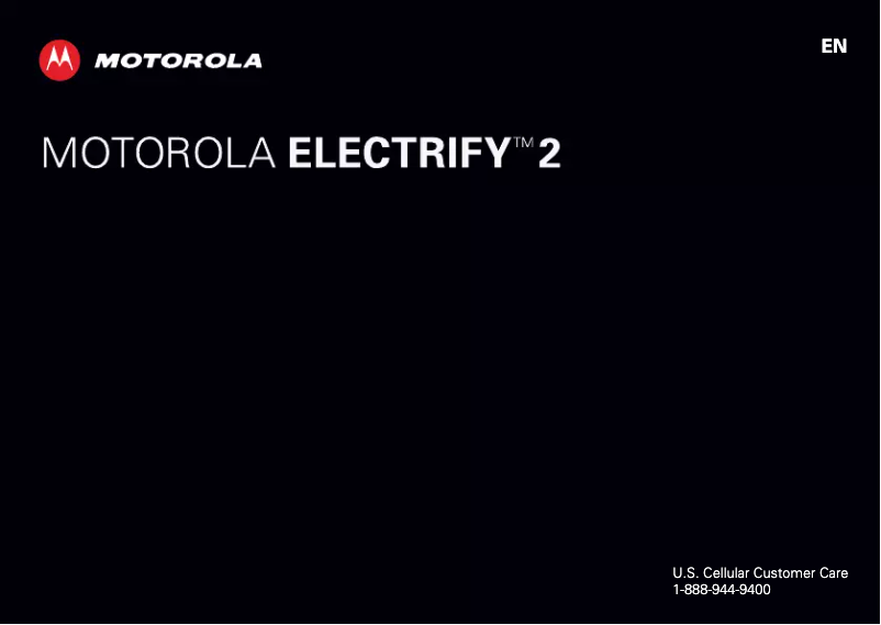 Page 1 of the manual User Manual Motorola Electrify 2