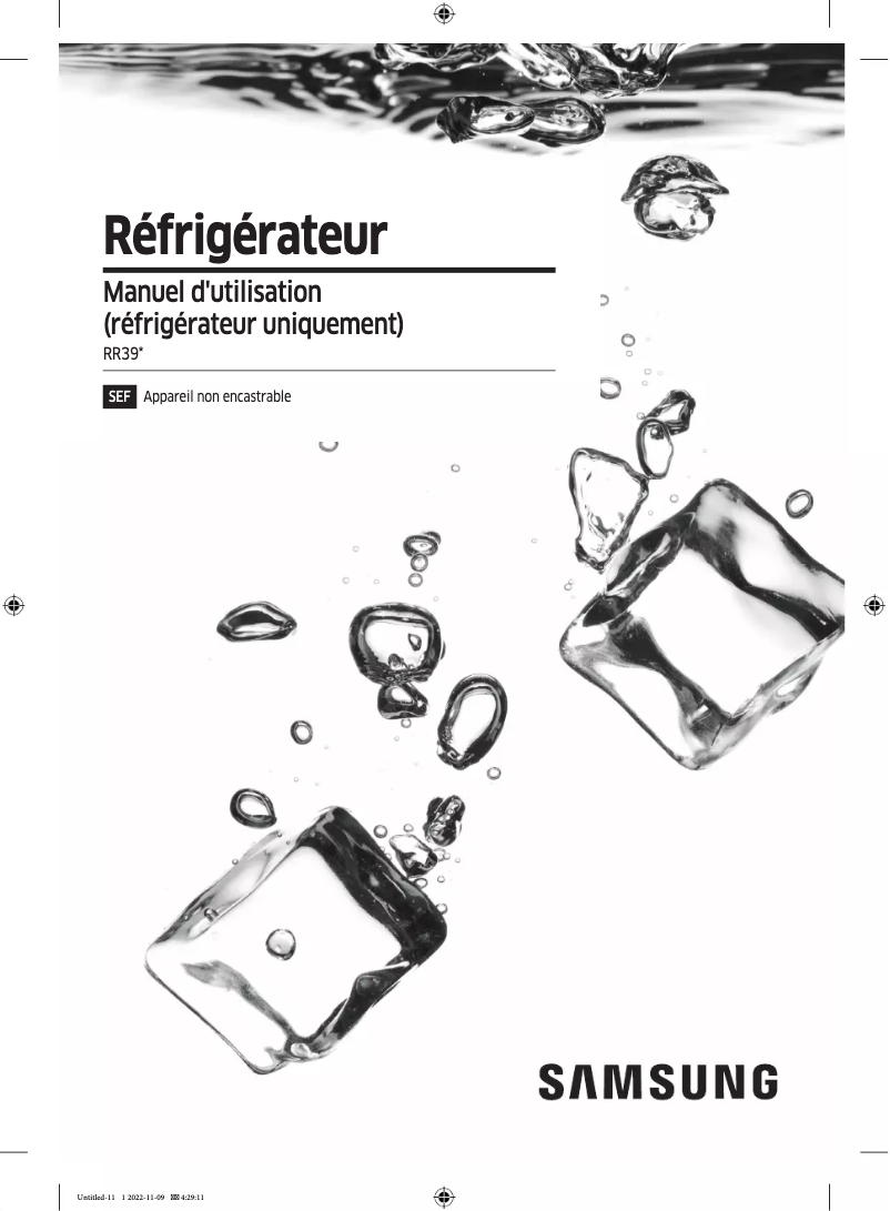 Page 1 of the manual User Manual Samsung RR39C7AF5WW