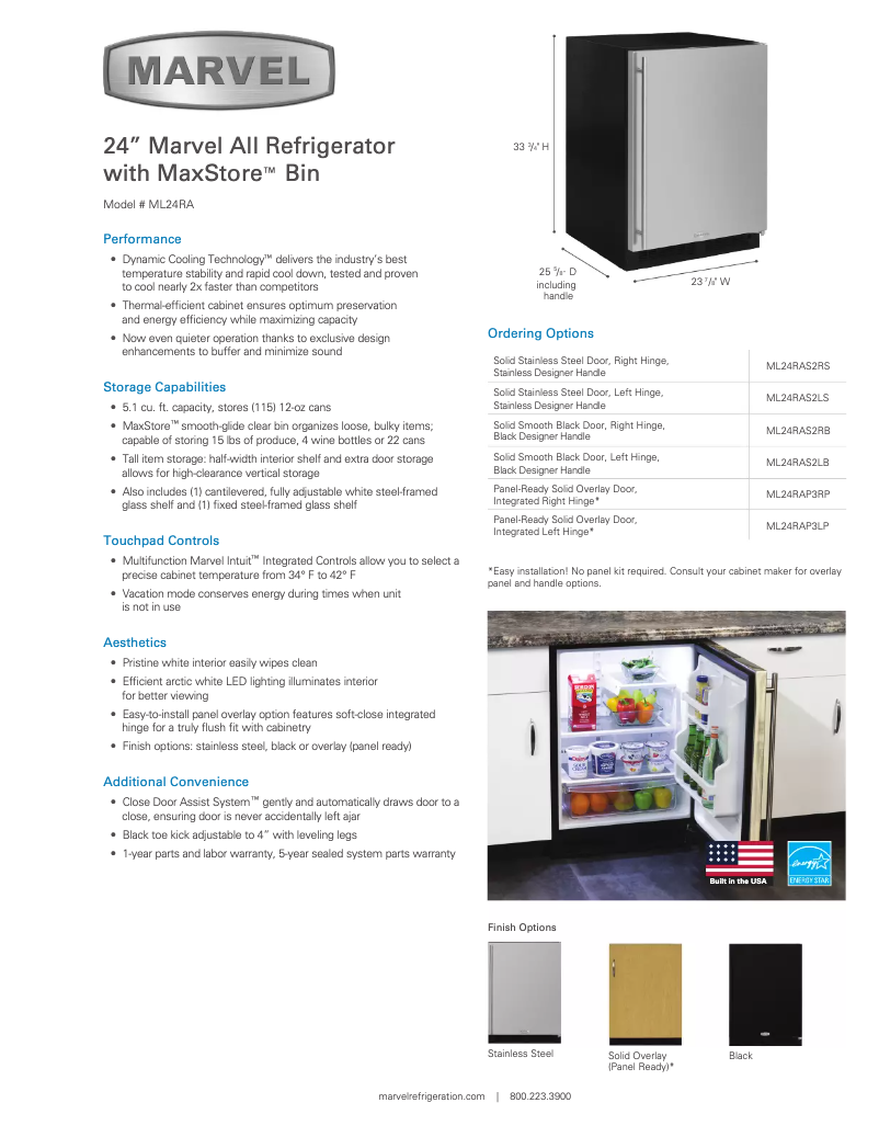 Page 1 of the manual User Manual Marvel Legacy ML24RAL