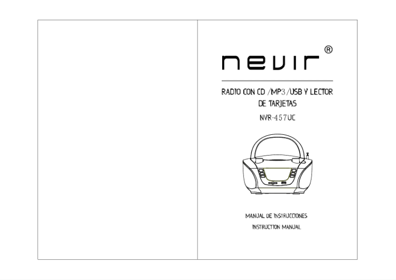 First page image of the manual for NVR-457 UC