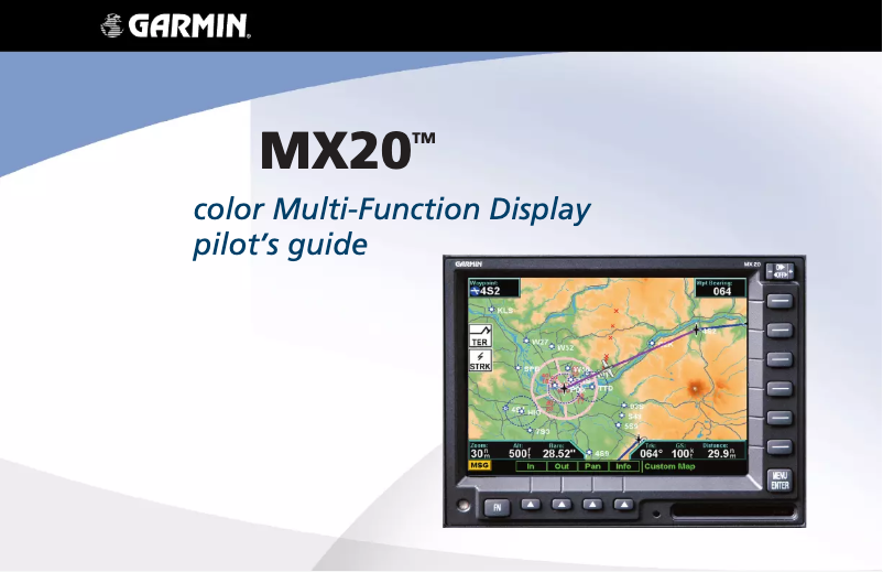 Page 1 of the manual User Manual Garmin MX20