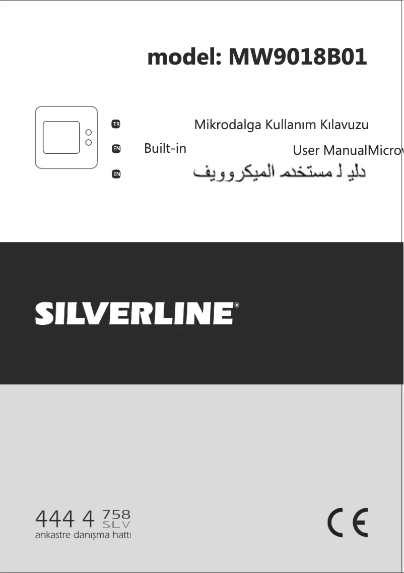 Page 1 of the manual User Manual Silverline MW9018B01