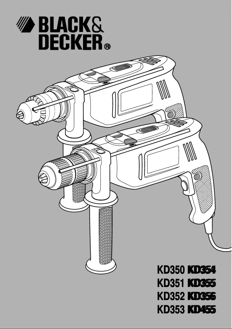 First page image of the manual for KD353