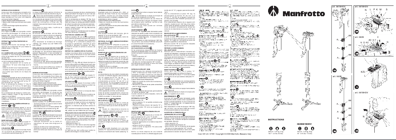 Page 1 of the manual User Manual Manfrotto 562B-1