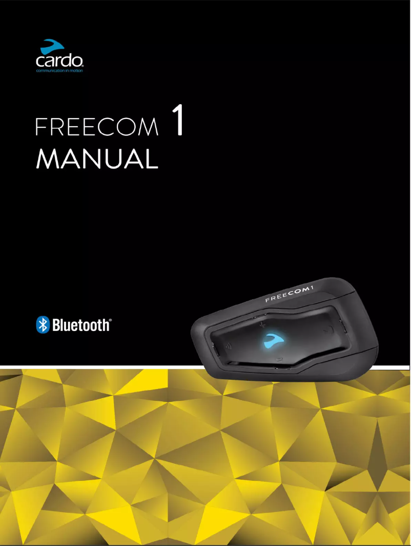 Page 1 of the manual Instruction Manual Cardo Scala Rider Freecom 1