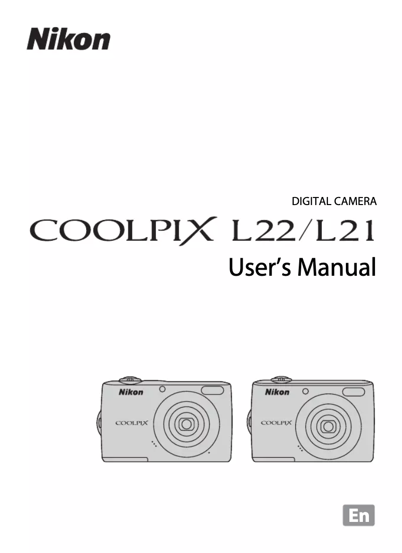 Page 1 of the manual User Manual Nikon Coolpix L21