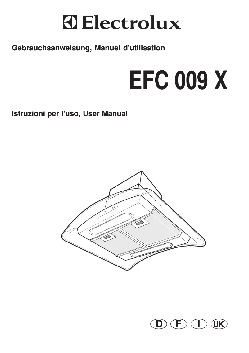 First page image of the manual for EFC009X