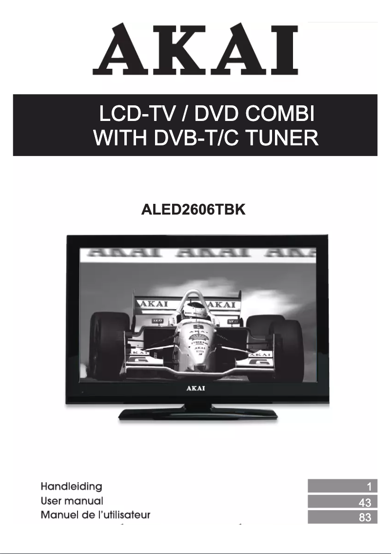 First page image of the manual for ALED2606TBK