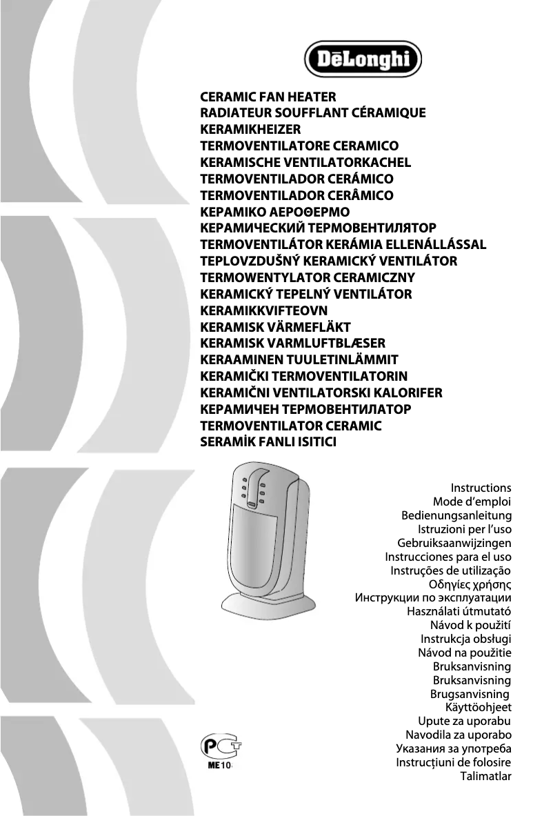 Page 1 of the manual User Manual DeLonghi DCH5091ER