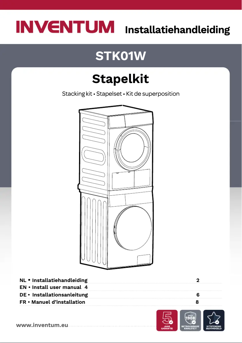 Page 1 of the manual User Manual Inventum STK01W