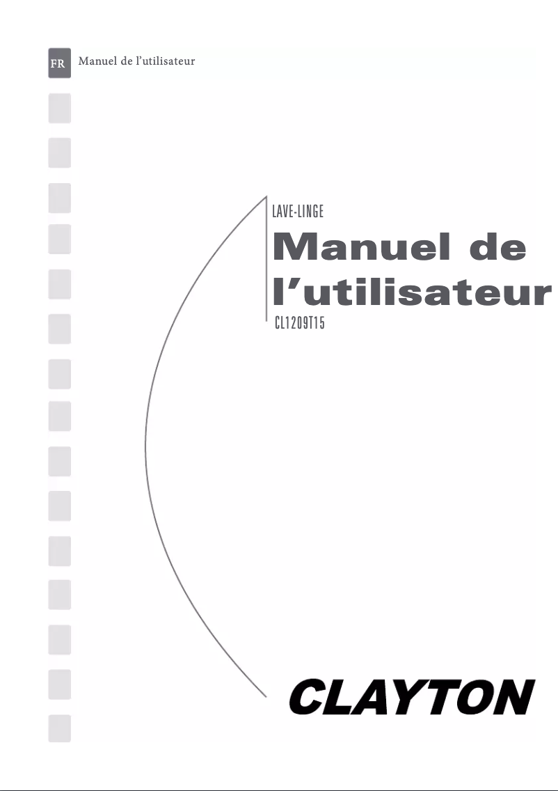 Page 1 of the manual User Manual Clayton CL1209T15